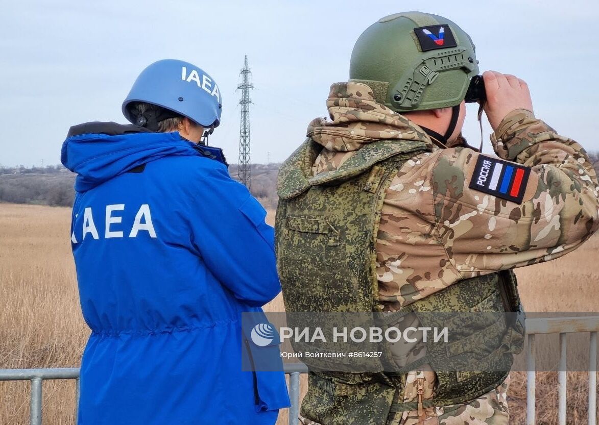 Гендиректор МАГАТЭ Р. Гросси посетил Запорожскую АЭС