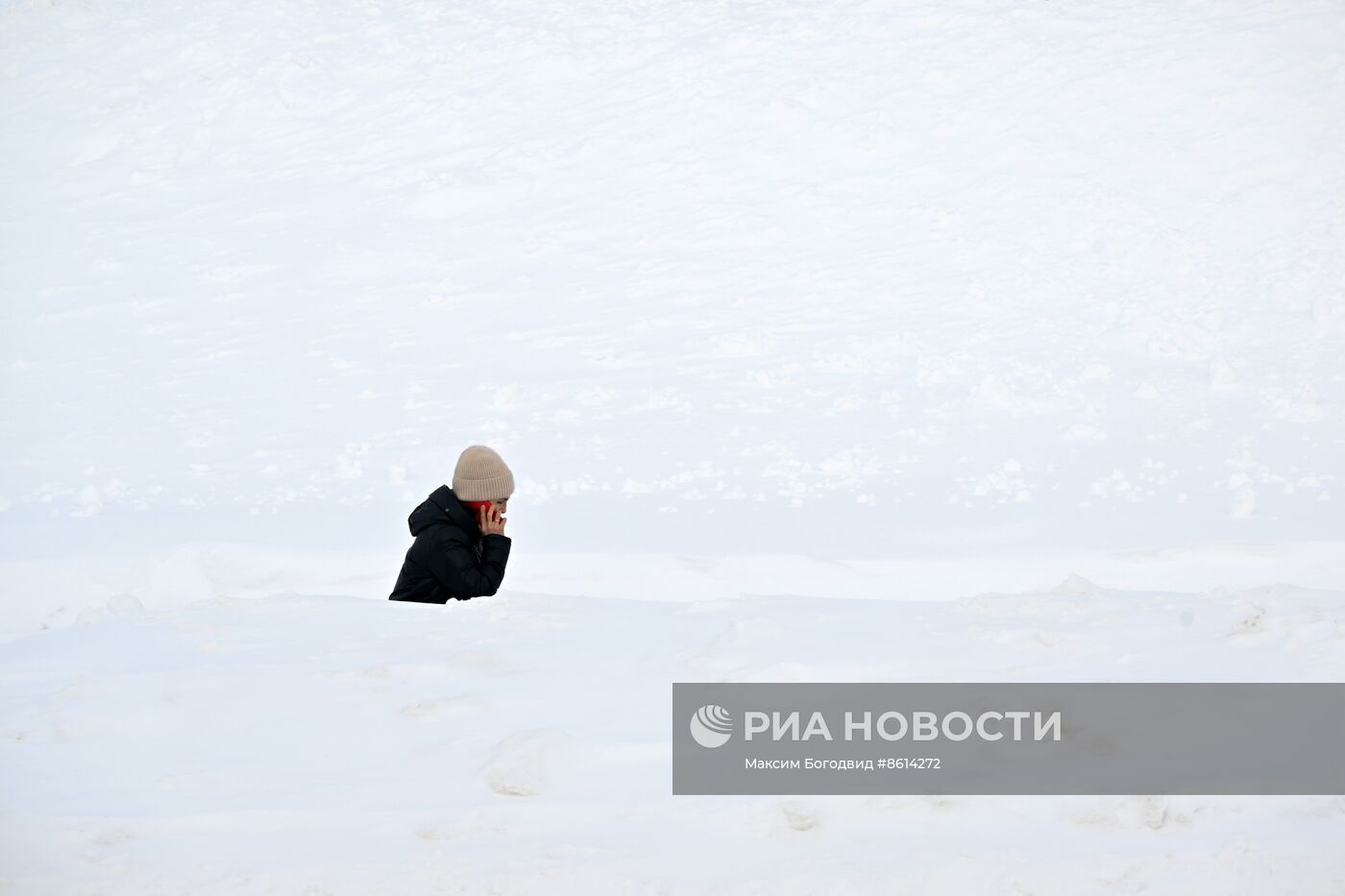 Рекордное количество снега выпало в Казани