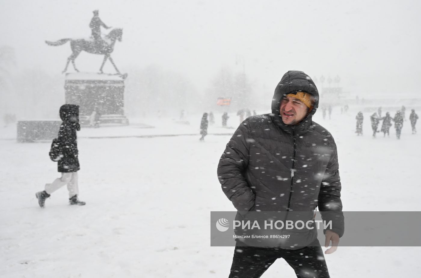 Снегопад в Москве