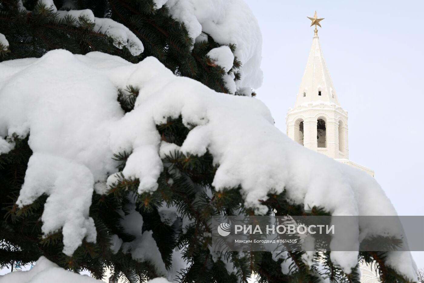 Рекордное количество снега выпало в Казани