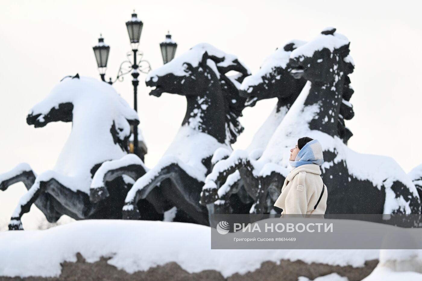 Последствия снегопада в Москве
