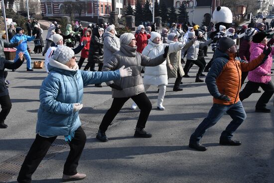 Празднование восточного Нового года во Владивостоке