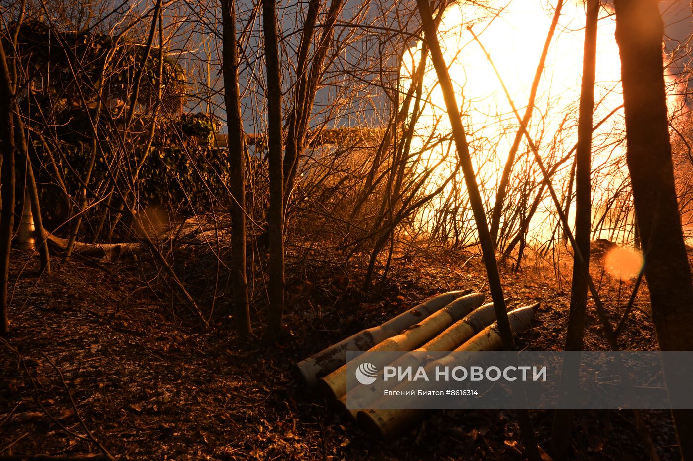 Боевая работа танкистов группировки "Юг" на Северском направлении