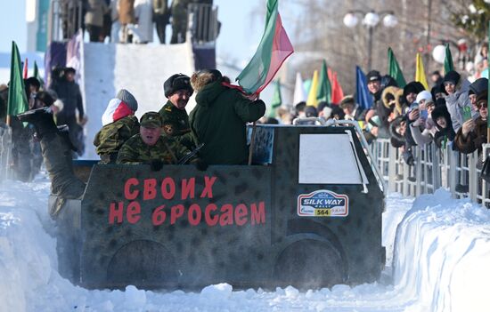 Фестиваль креативных санок "SunnyФест" в Татарстане 
