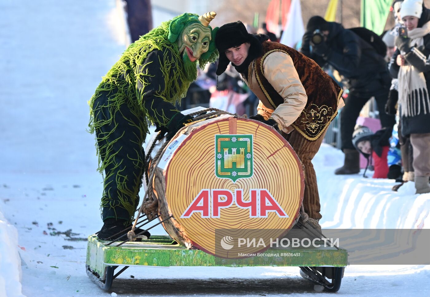 Фестиваль креативных санок "SunnyФест" в Татарстане