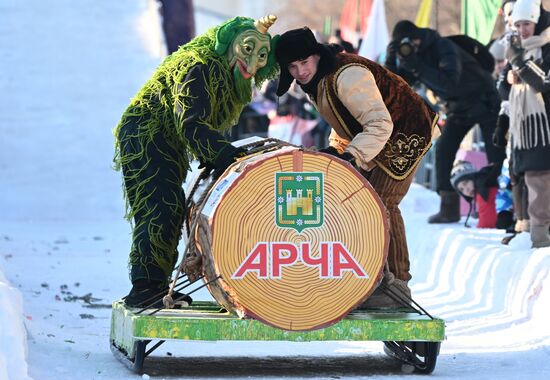 Фестиваль креативных санок "SunnyФест" в Татарстане 