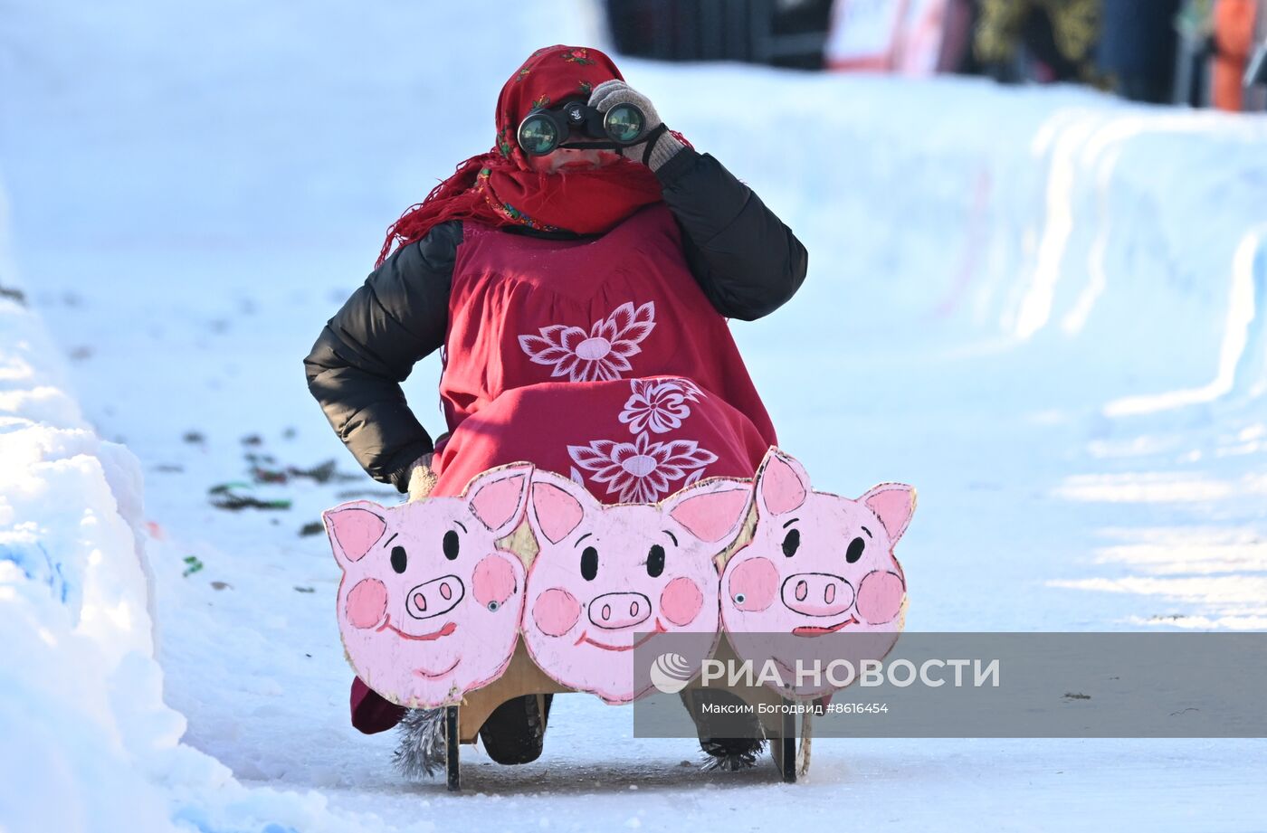 Фестиваль креативных санок "SunnyФест" в Татарстане 