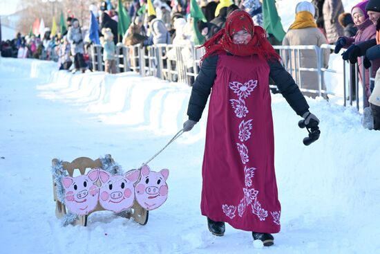 Фестиваль креативных санок "SunnyФест" в Татарстане 