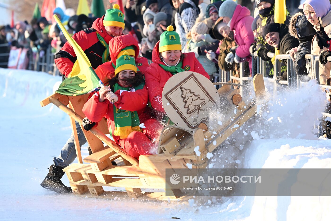 Фестиваль креативных санок "SunnyФест" в Татарстане