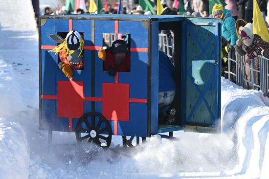 Фестиваль креативных санок "SunnyФест" в Татарстане 