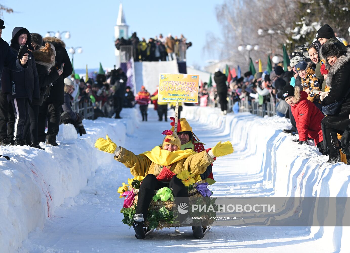 Фестиваль креативных санок "SunnyФест" в Татарстане 