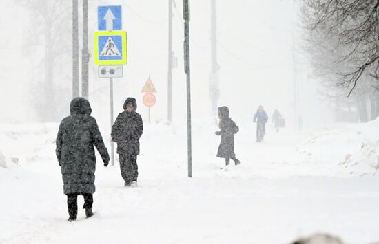 Снег в Москве