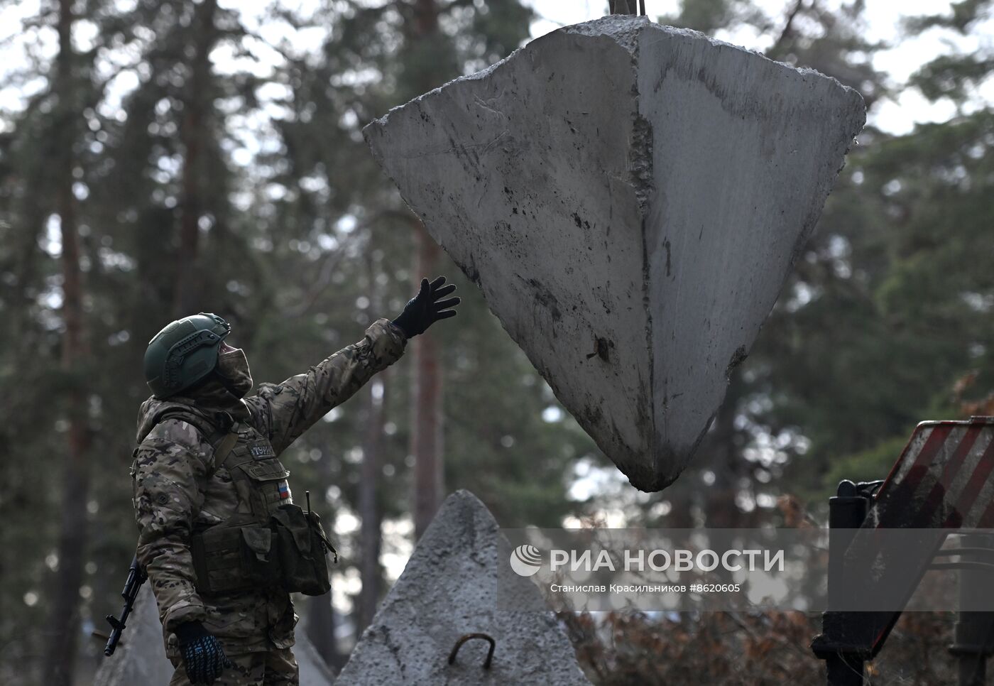 Работа военных инженеров ЦВО на Краснолиманском направлении