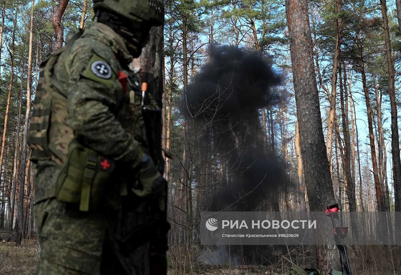 Работа военных инженеров ЦВО на Краснолиманском направлении