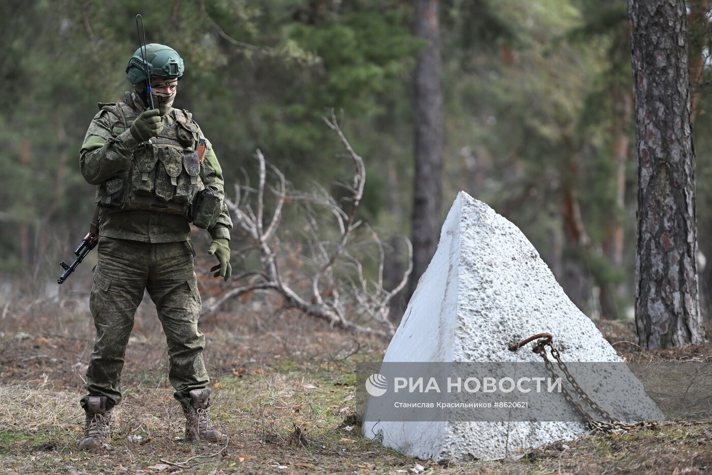 Работа военных инженеров ЦВО на Краснолиманском направлении