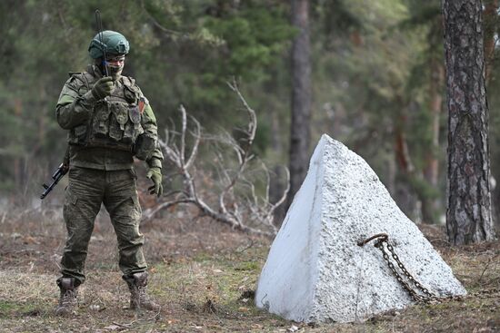 Работа военных инженеров ЦВО на Краснолиманском направлении