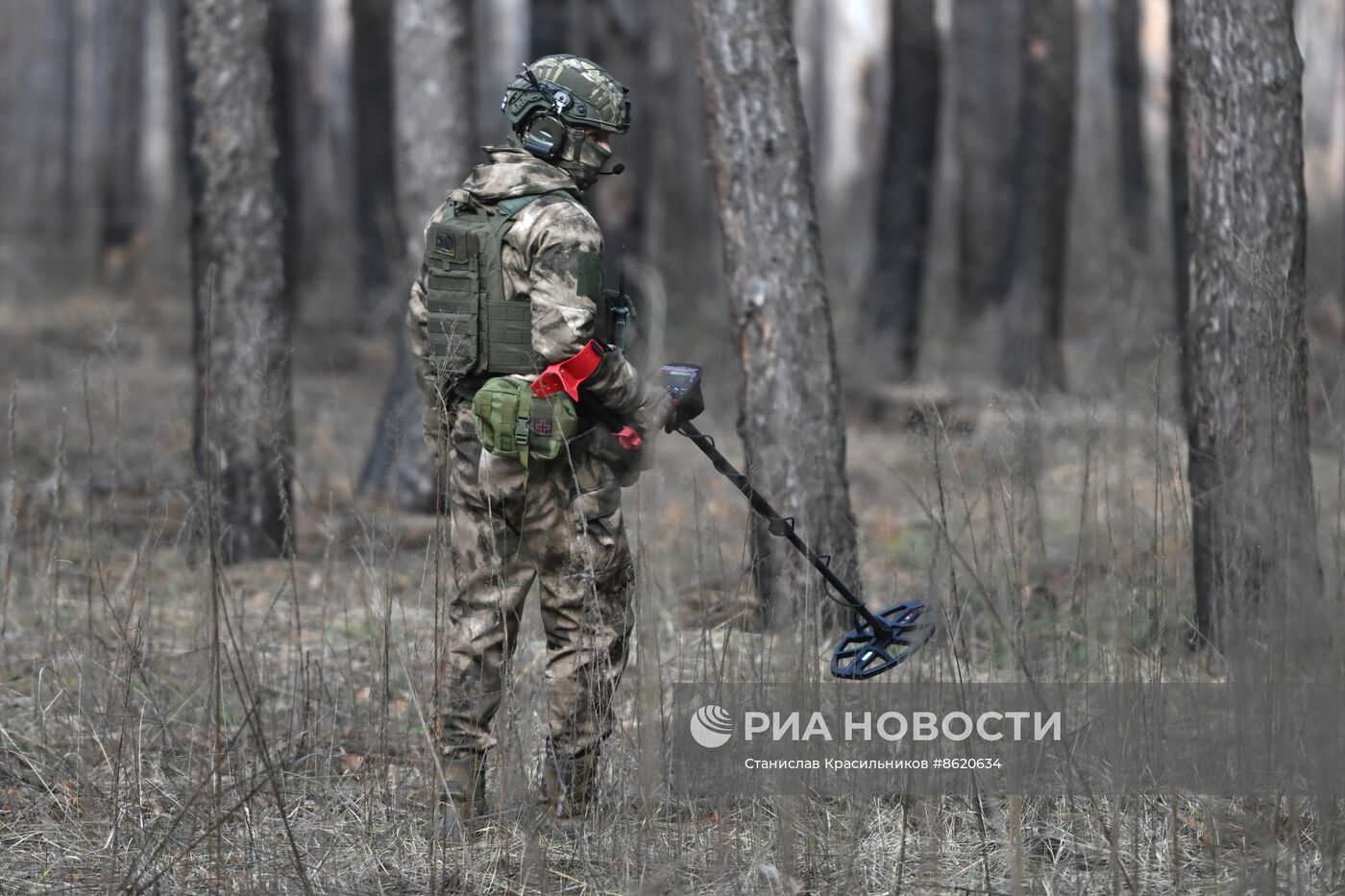 Работа военных инженеров ЦВО на Краснолиманском направлении