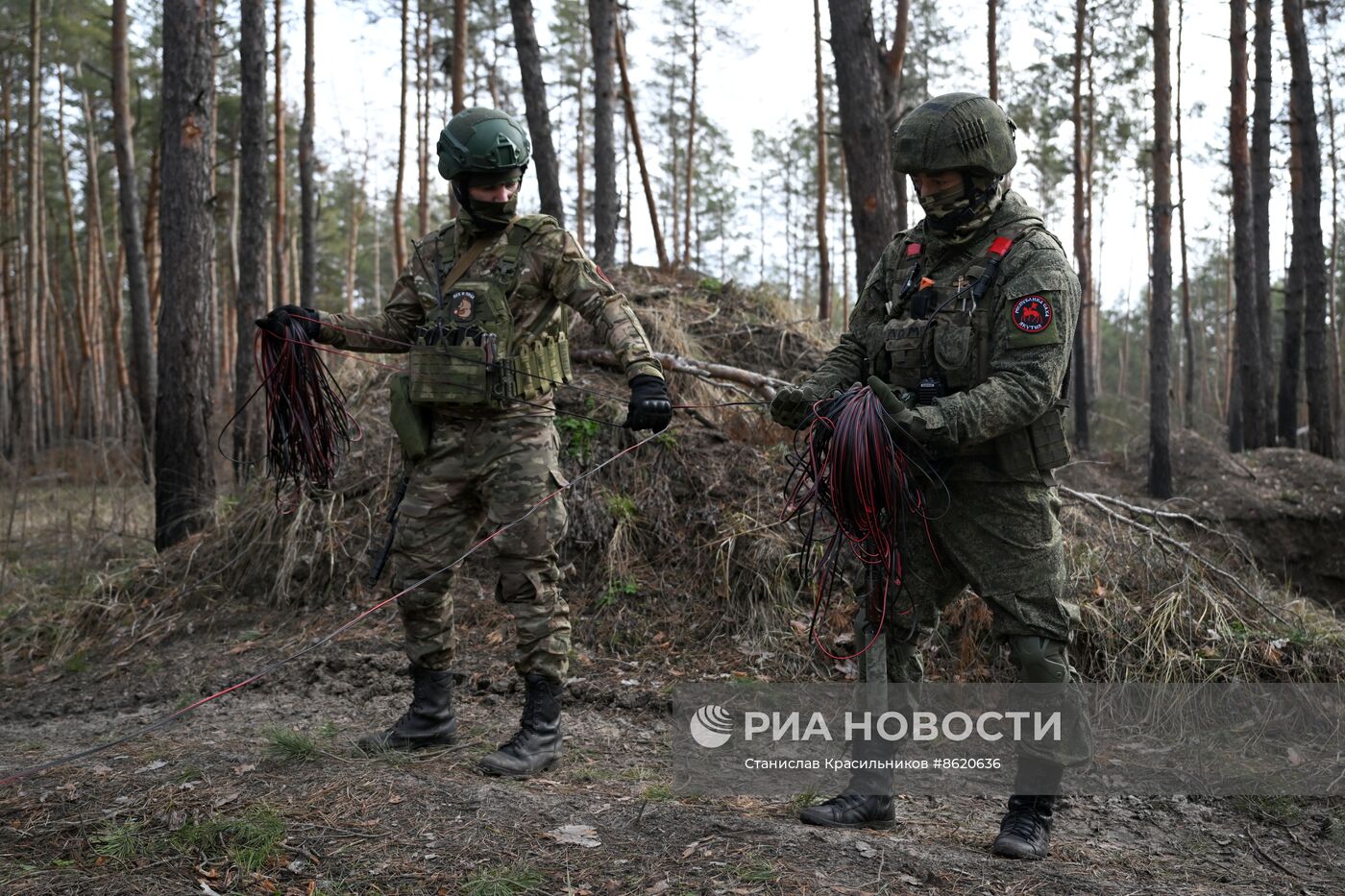 Работа военных инженеров ЦВО на Краснолиманском направлении