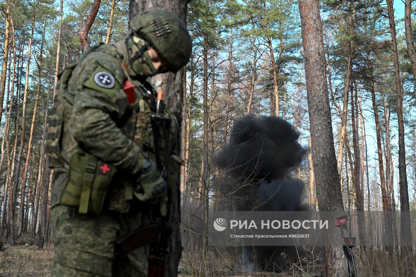 Работа военных инженеров ЦВО на Краснолиманском направлении