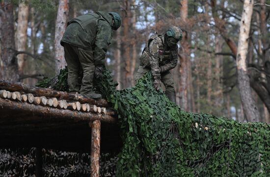 Работа военных инженеров ЦВО на Краснолиманском направлении