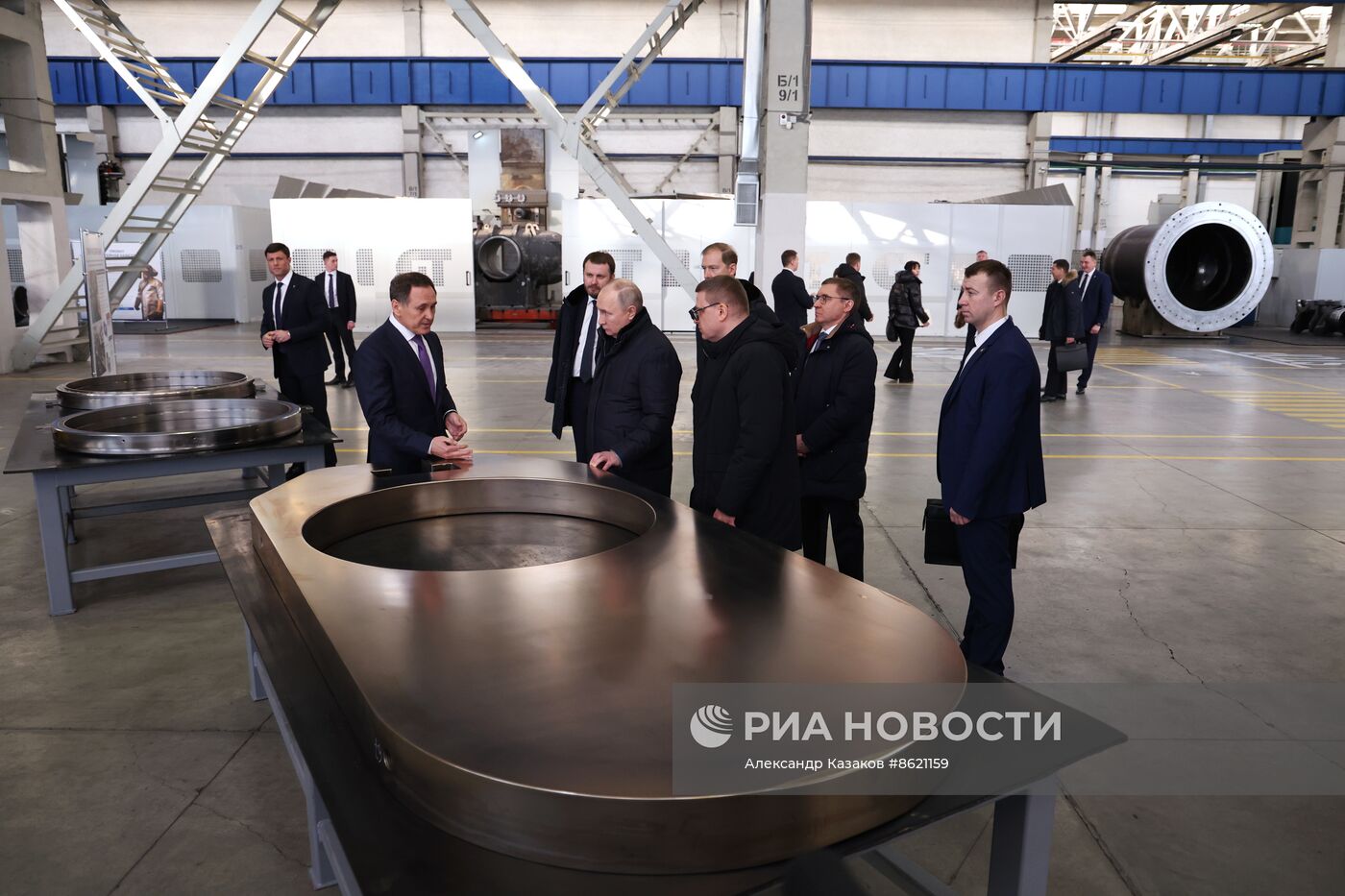 Рабочая поездка президента РФ В. Путина в Челябинск