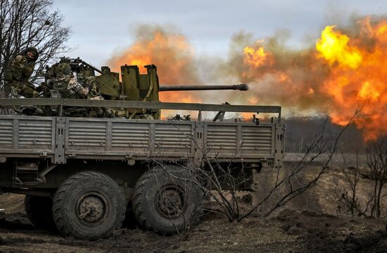 Боевая работа "кочующих" огневых расчетов зенитной установки С-60 ЦВО на Краснолиманском направлении