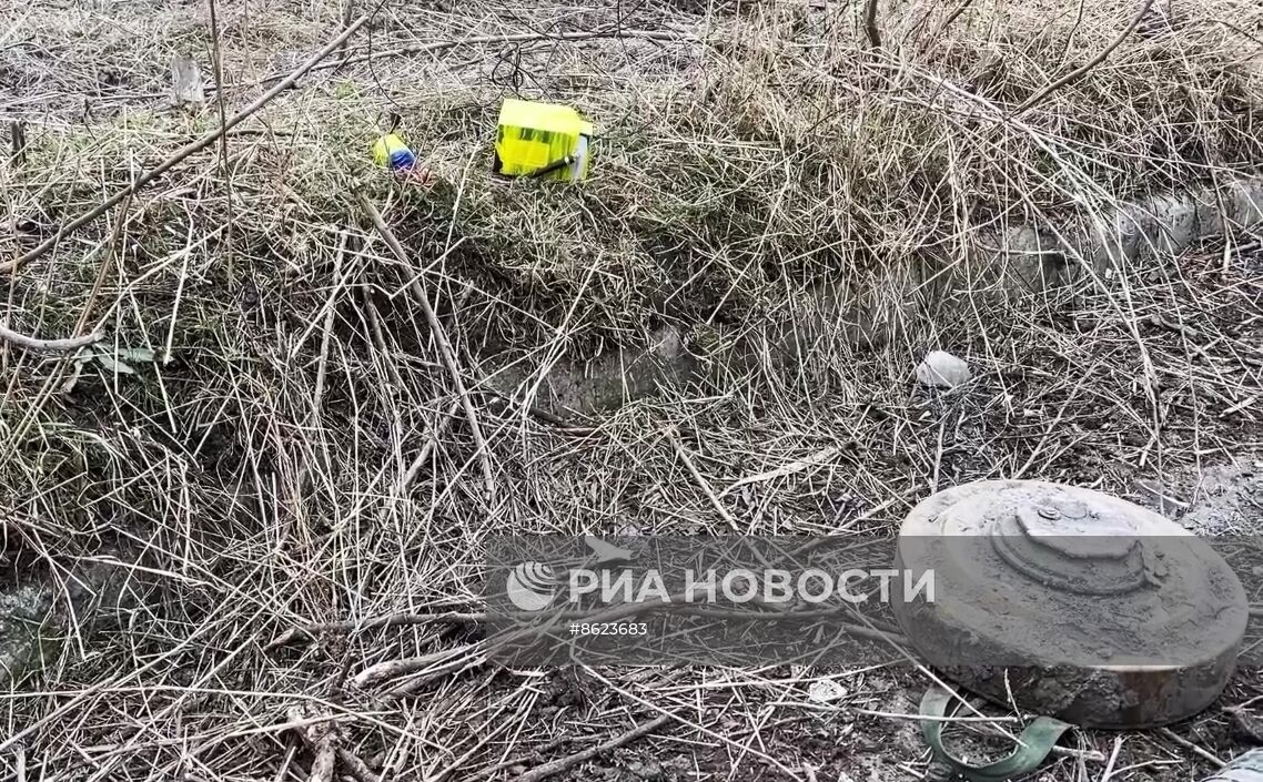 Разминирование дорог и зачистка жилого сектора в Авдеевке