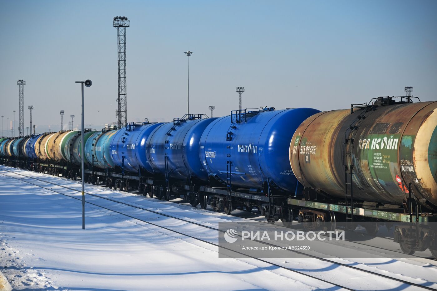 Сортировочная станция "Инская" в Новосибирске