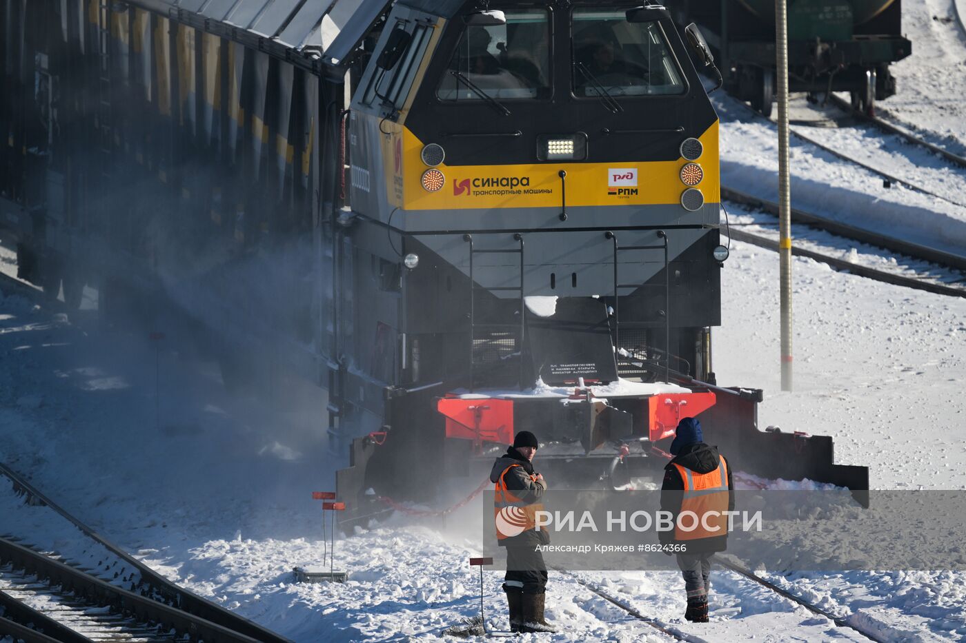Сортировочная станция "Инская" в Новосибирске