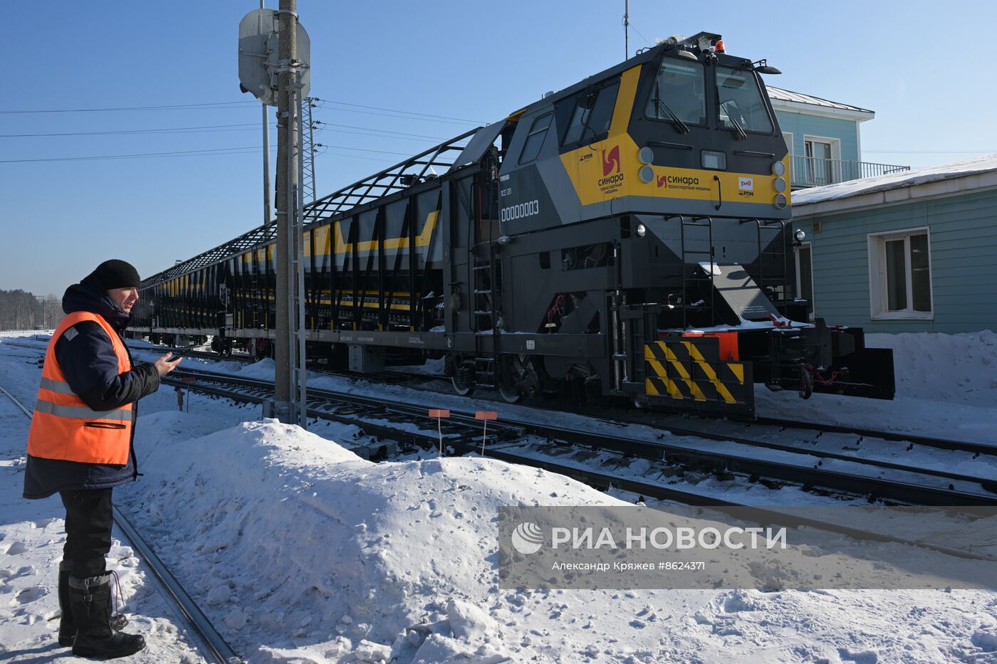 Сортировочная станция "Инская" в Новосибирске