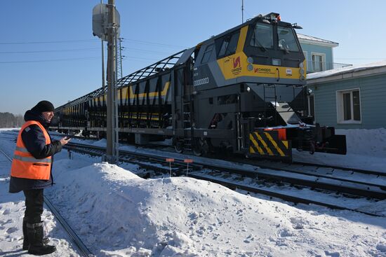 Сортировочная станция "Инская" в Новосибирске