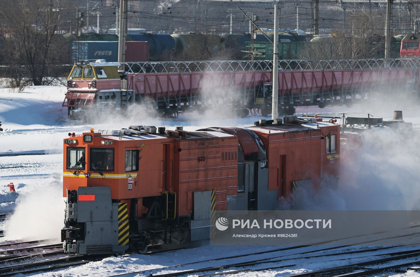 Сортировочная станция "Инская" в Новосибирске