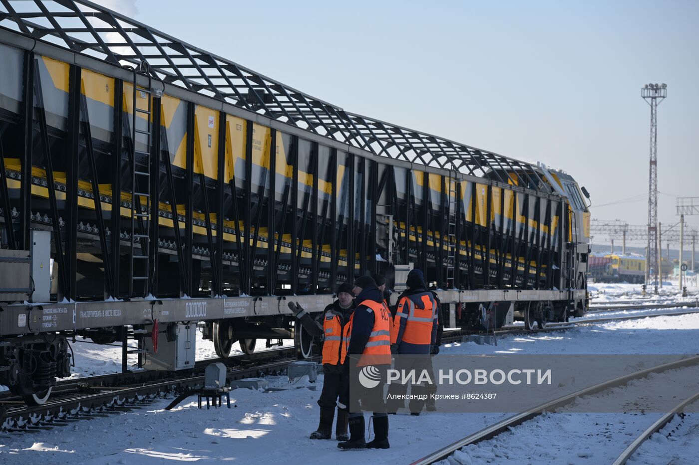Сортировочная станция "Инская" в Новосибирске