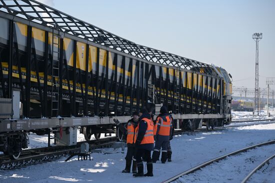 Сортировочная станция "Инская" в Новосибирске