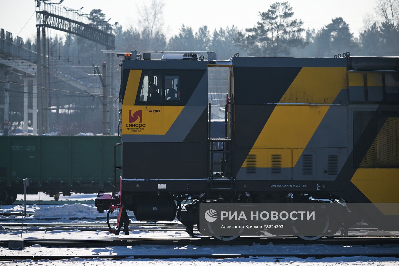 Сортировочная станция "Инская" в Новосибирске