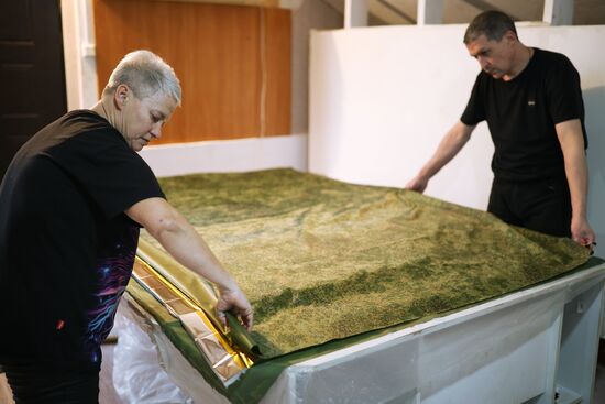 Производство антидроновых одеял для СВО в Краснодарском крае