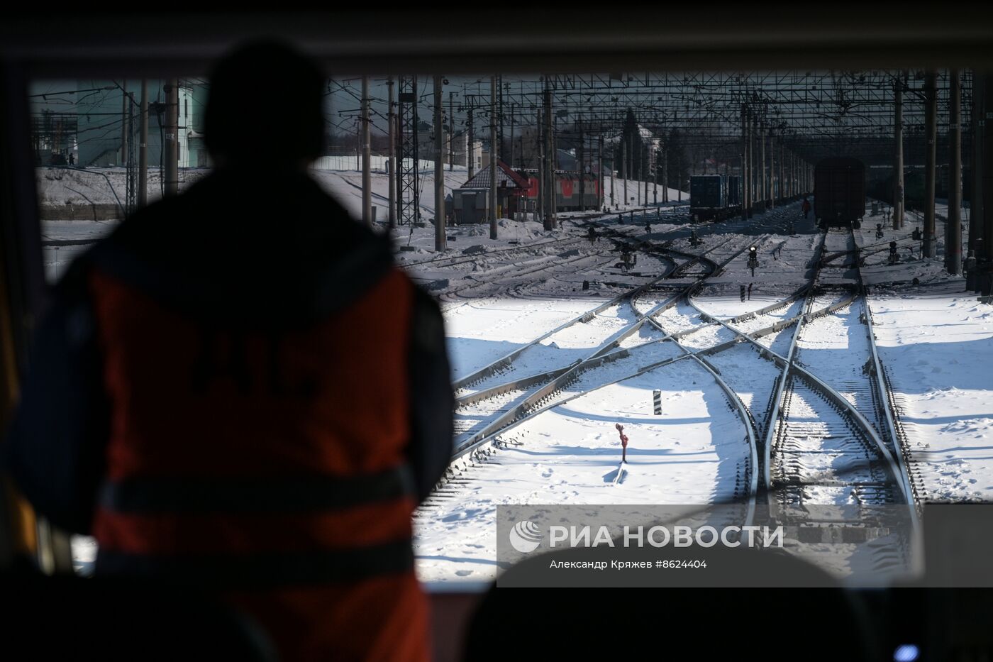 Сортировочная станция "Инская" в Новосибирске