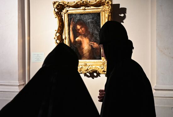 Открытие выставки "Новые загадки картин Леонардо да Винчи" в Санкт-Петербурге