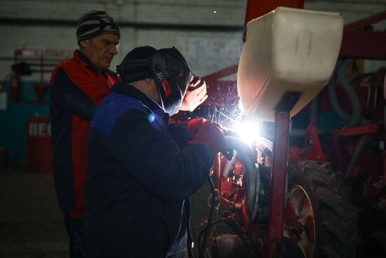 Подготовка сельхозтехники к весенне-полевым работам в Краснодарском крае