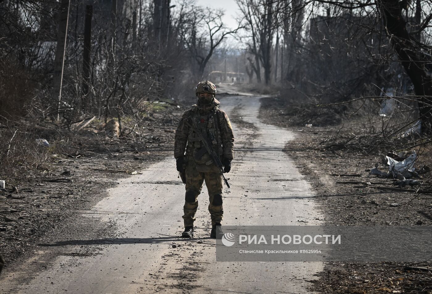 Зачистка Авдеевки бойцами 55-й мотострелковой бригады ЦВО