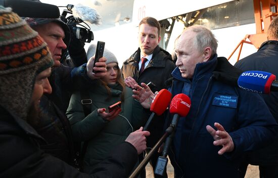 Рабочая поездка президента РФ В. Путина в Татарстан