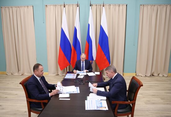 Рабочая поездка президента РФ В. Путина в Чувашию