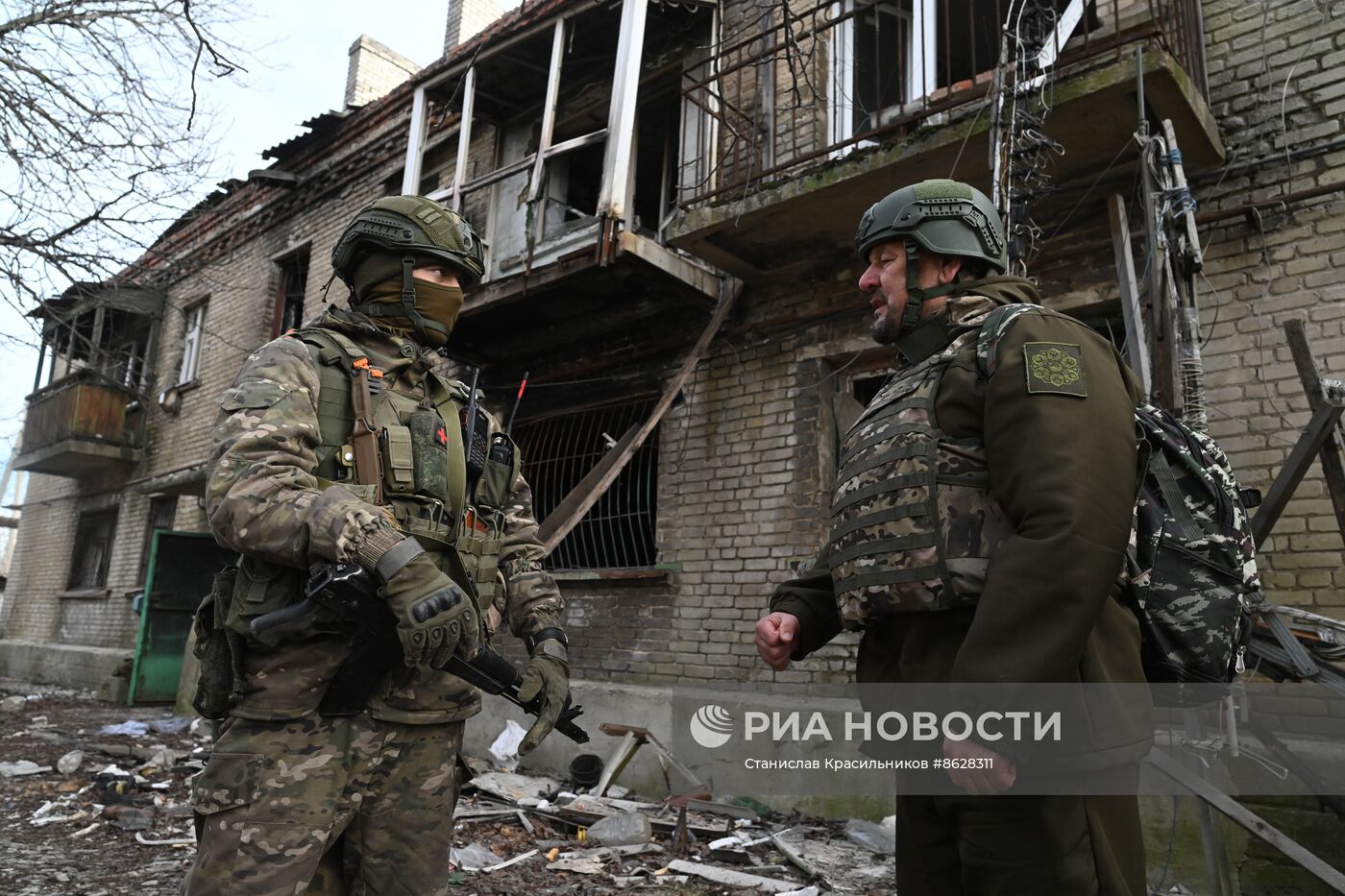 Боевая работа саперов 40-го инженерно-саперного полка ЦВО по разминированию Авдеевки