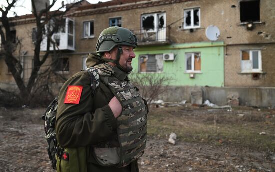 Боевая работа саперов 40-го инженерно-саперного полка ЦВО по разминированию Авдеевки