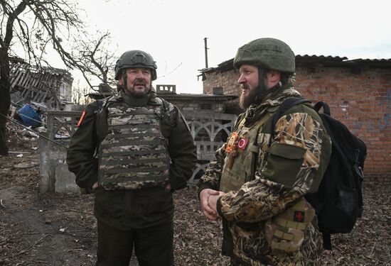 Боевая работа саперов 40-го инженерно-саперного полка ЦВО по разминированию Авдеевки