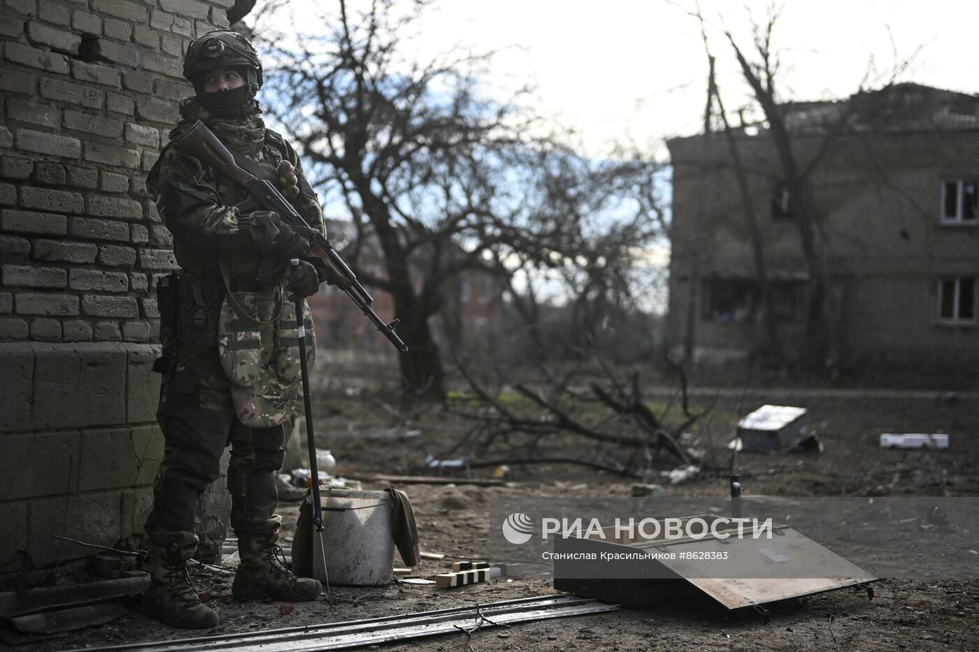 Боевая работа саперов 40-го инженерно-саперного полка ЦВО по разминированию Авдеевки