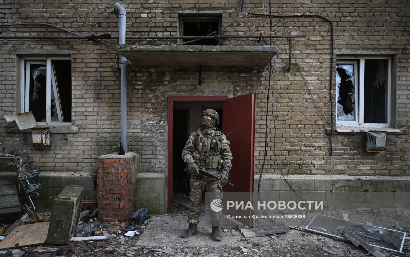 Боевая работа саперов 40-го инженерно-саперного полка ЦВО по разминированию Авдеевки