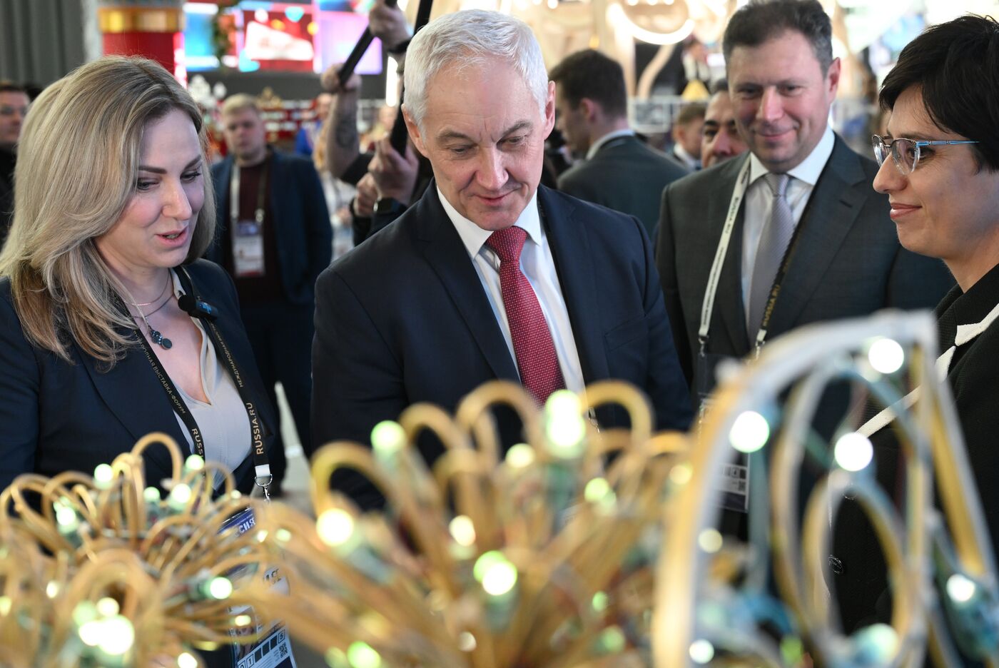 Выставка "Россия". Первый зампред правительства РФ А. Белоусов осмотрел стенды регинов