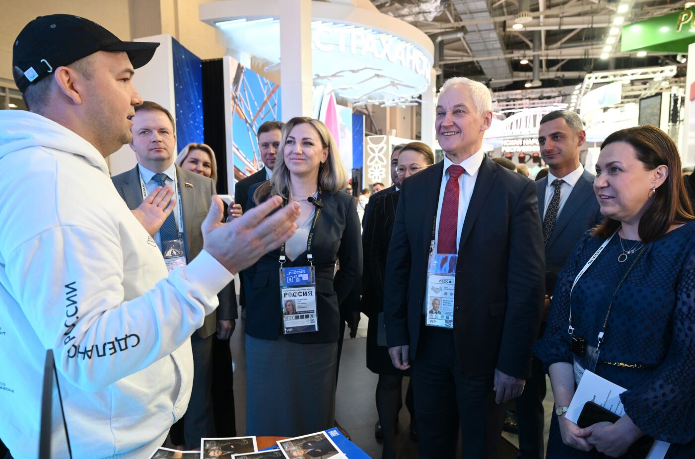 Выставка "Россия". Первый зампред правительства РФ А. Белоусов осмотрел стенды регинов