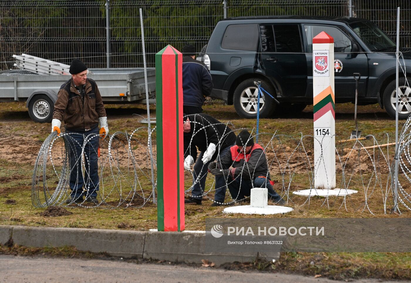 Последний день работы КПП "Котловка" на границе Белоруссии с Литвой